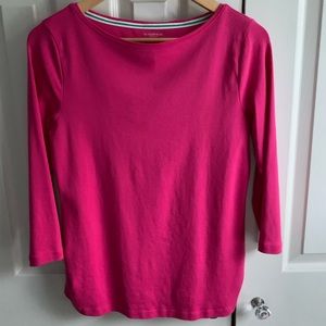 Talbots woman’s long sleeve soft jersey. Boat neck . Worn once.